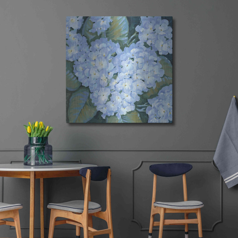 Luxe métal Art «Blue Hydrangeas II» par Tim O'Toole «Luxe métal Art« Blue Hydrangeas II »par Tim O'Toole