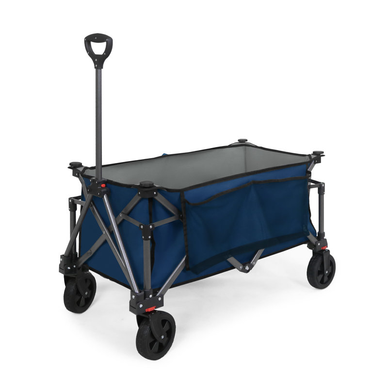 Chariot pliant robuste et pliable, Bleu foncé