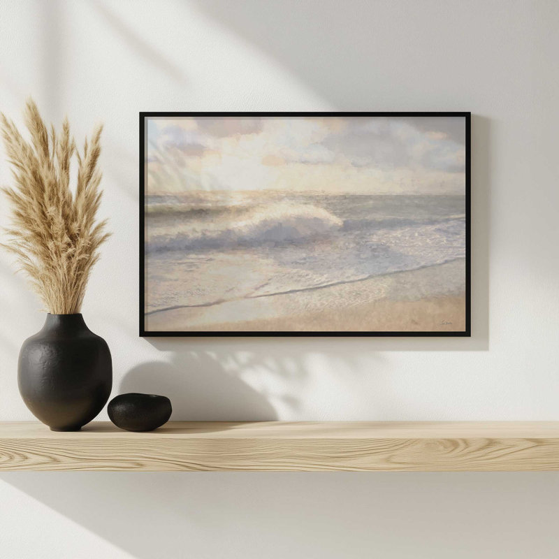 «Sun and Sand» par Lori Deiter, reproduction d'art, L 36 x H 24, Noir, Impression encadrée