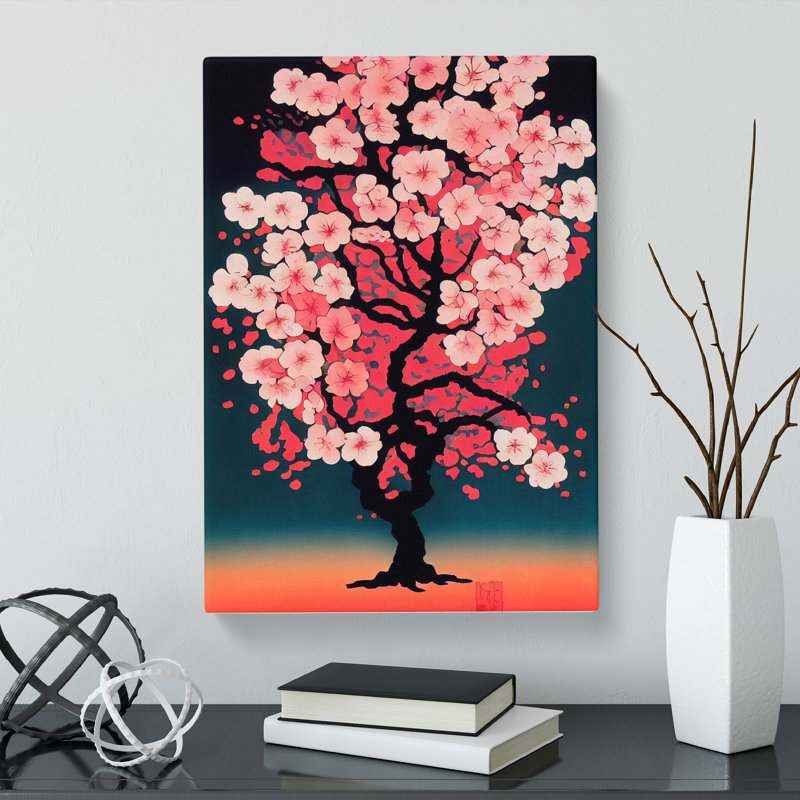 Cherry Blossom Tree - Wrapped Canvas, 60cm H x 40cm W x 3cm D