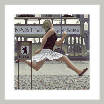 «Berlin Bus» par Alex Colville - impression giclée encadrée