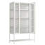 Vitrine moderne en fer avec éclairage DEL et verre à 3 côtés-129159030