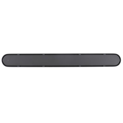 FINE FIXTURES 42-Inch Linear Shower Drain, Tile Insert & Grate 2-in-1 Design, Rounded Edge, 10-Gauge Stainless Steel, Center Outlet, Hair Strainer Included