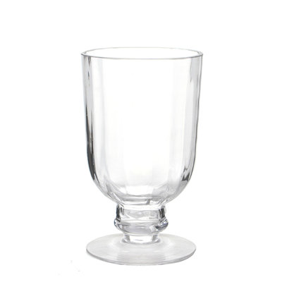 Pedestal Clear Glass Vase