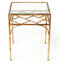 Table de bout avec rangement en verre Bevers