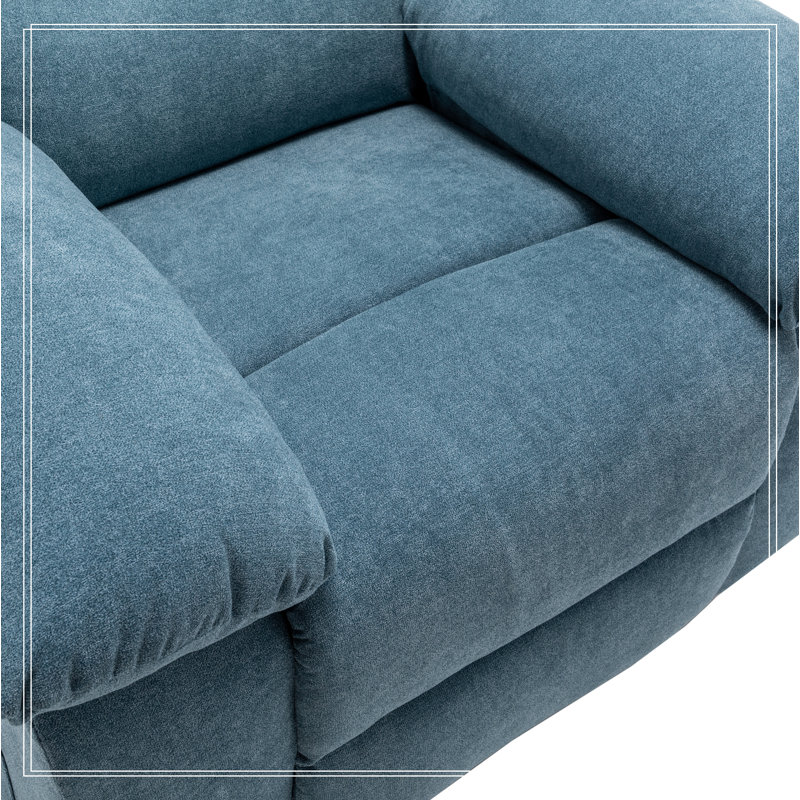 Comfortable Electric Recliner Chair with Advanced Massage Function for Relaxation, Blue