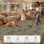 Tapis intérieur/extérieur en jute lavable à motif floral neutre 2,44 m x 3,05 m-1998621640-1998621645