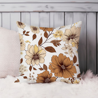 Holiday Autumn Fall Flowers XI Thanksgiving Season Pillow Cover