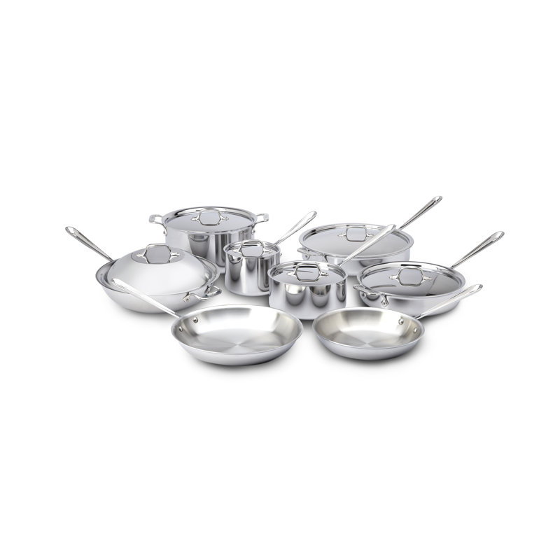 All-Clad Stainless Steel 14-Piece Cookware Set