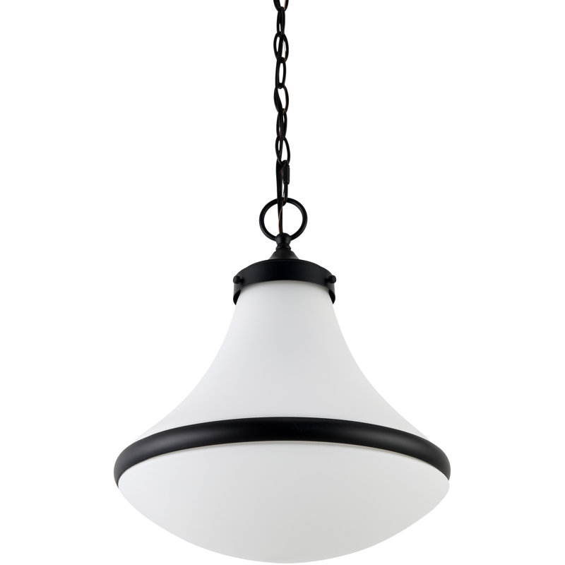 Galey Alix x Livabliss Colleen Pendant , 78" H x 13" W x 13" D, Matte Black