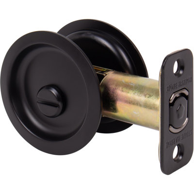 Serrure ronde pour porte escamotable