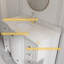 Meuble-lavabo Mandilyn 48 po entièrement assemblé, lavabo simple, comptoir en pierre reconstituée, lavabo en céramique, dosseret inclus, charnières et tiroirs à fermeture amortie, peinture à la main-1605055082