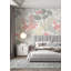 Murale rose et rose tourterelle rose