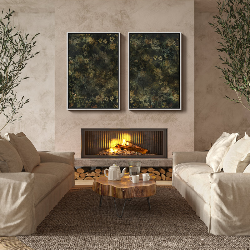 Art mural encadré rétro antique classique pour chambre à coucher, H 24 po x l 16 po, Blanc