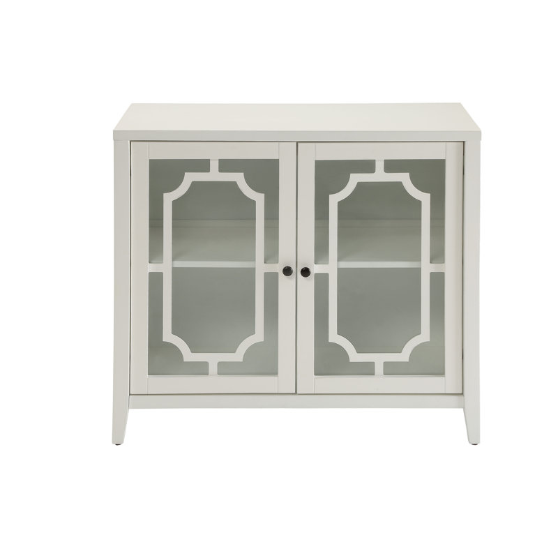 Console Ceara, finition blanche, armoire