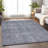 Machine Washable Indoor/Outdoor Xhevrie Blue Rug-2112160090
