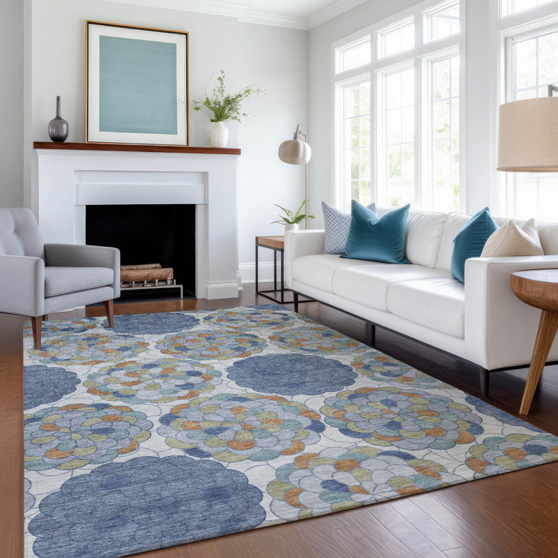 Tapis d'intérieur / extérieur lavable à la machine Chantille ACN2466, En jean, 2 pi 6 po x 3 pi 10 po