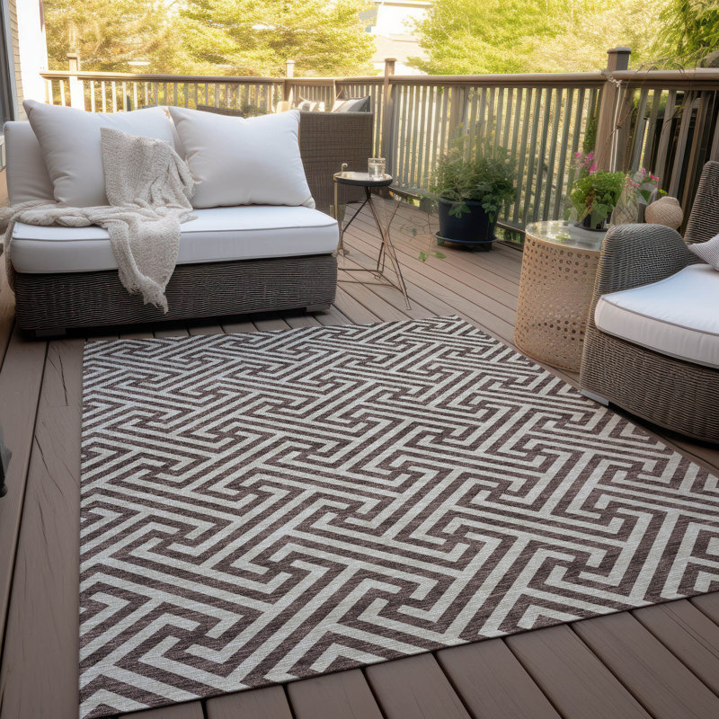 Tapis intérieur / extérieur Fairhaven avec envers antidérapant, Rectangle 5 pi x 7 pi 6 po