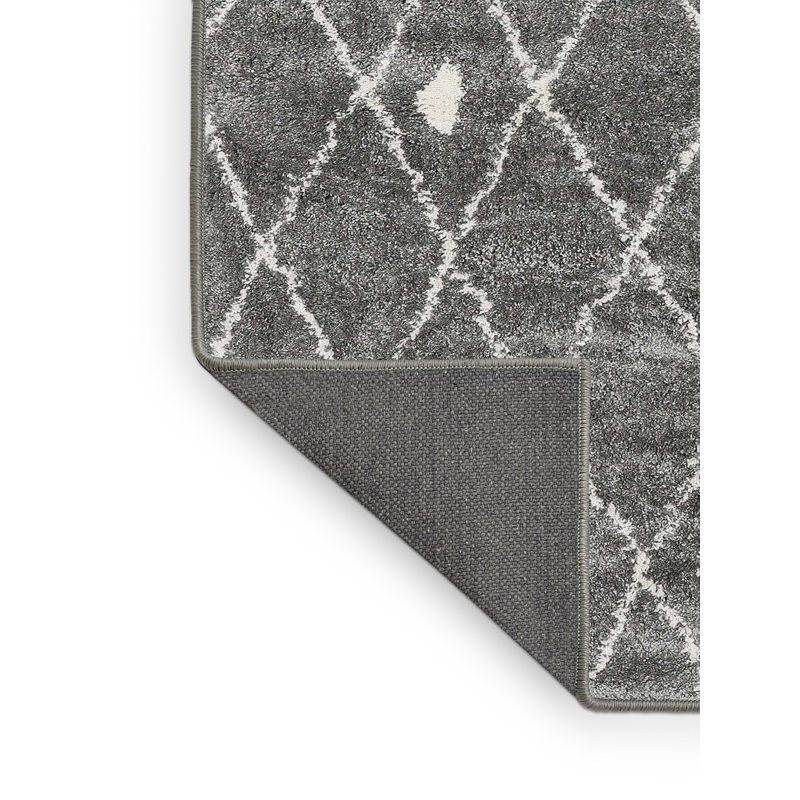 Tapis contemporain gris, Rectangle 6 pi x 9 pi