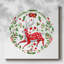 Toile tendue avec cerfs de Noël-856152597