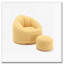 Fauteuil à billes rembourré avec repose-pieds