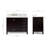 Flynt 43'' Single Bathroom Vanity with Carrara Marble Top-64627247