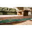 Tapis art déco noué en laine de style corail antique chinois des années 1920 en laine