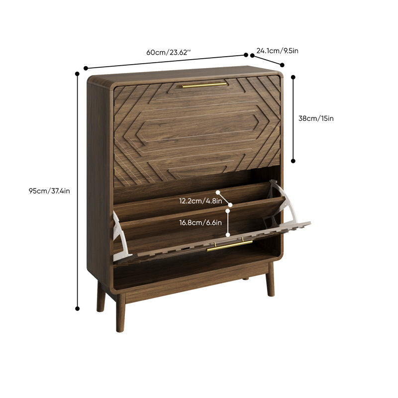 12 Pair Shoe Storage Cabinet