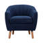 Chaise d'appoint Mid-Century moderne en chenille 1pc-379170334