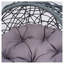 Balancelle Modern Cat avec support et coussin - Fauteuil à œufs suspendu intérieur / extérieur pour chats et petits chiens