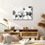 Cadre mural en bois blanc avec panier flottant blanc, 20 x 30 pouces, cadre mural en bois
