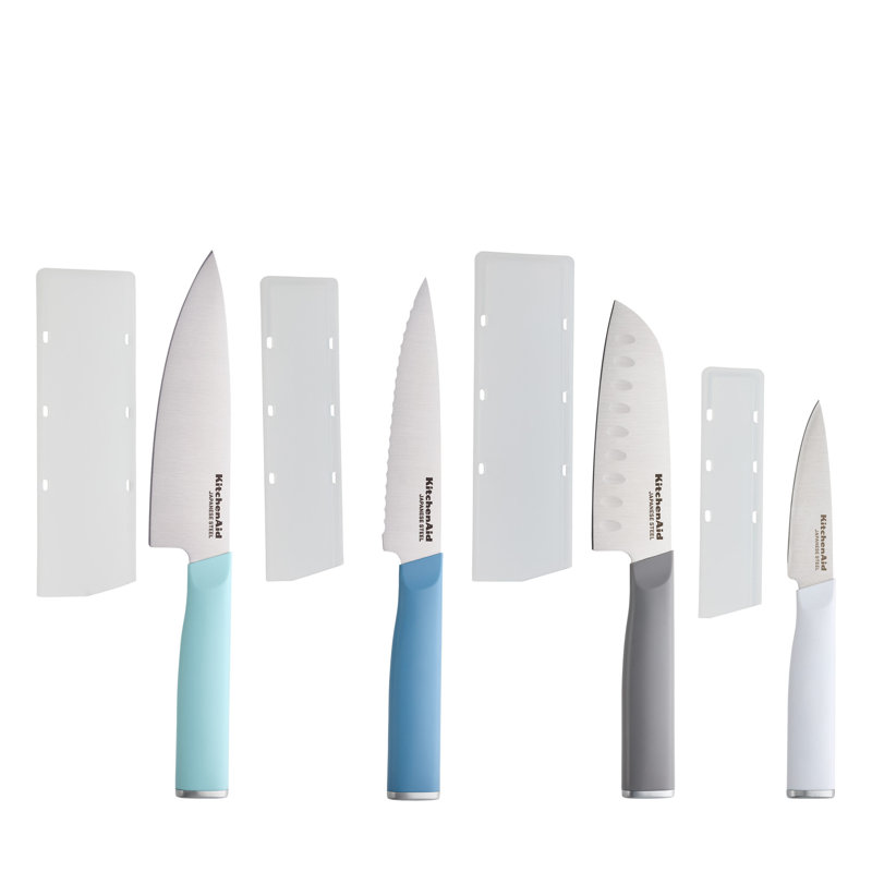 Kitchenaid Classic Chef Knife Set, 4 Piece, Gray Assorted