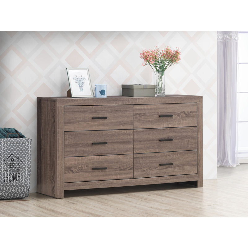 Elisabeth 58.5'' W 6 - Drawer Dresser, Barrel Oak