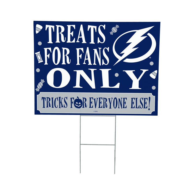 Enseigne de cour des Bruins de Boston, friandises d'Halloween pour les fans, Tampa Bay Lightning