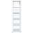 Aero 5-shelf Display Curio Cabinet with LED Lighting White