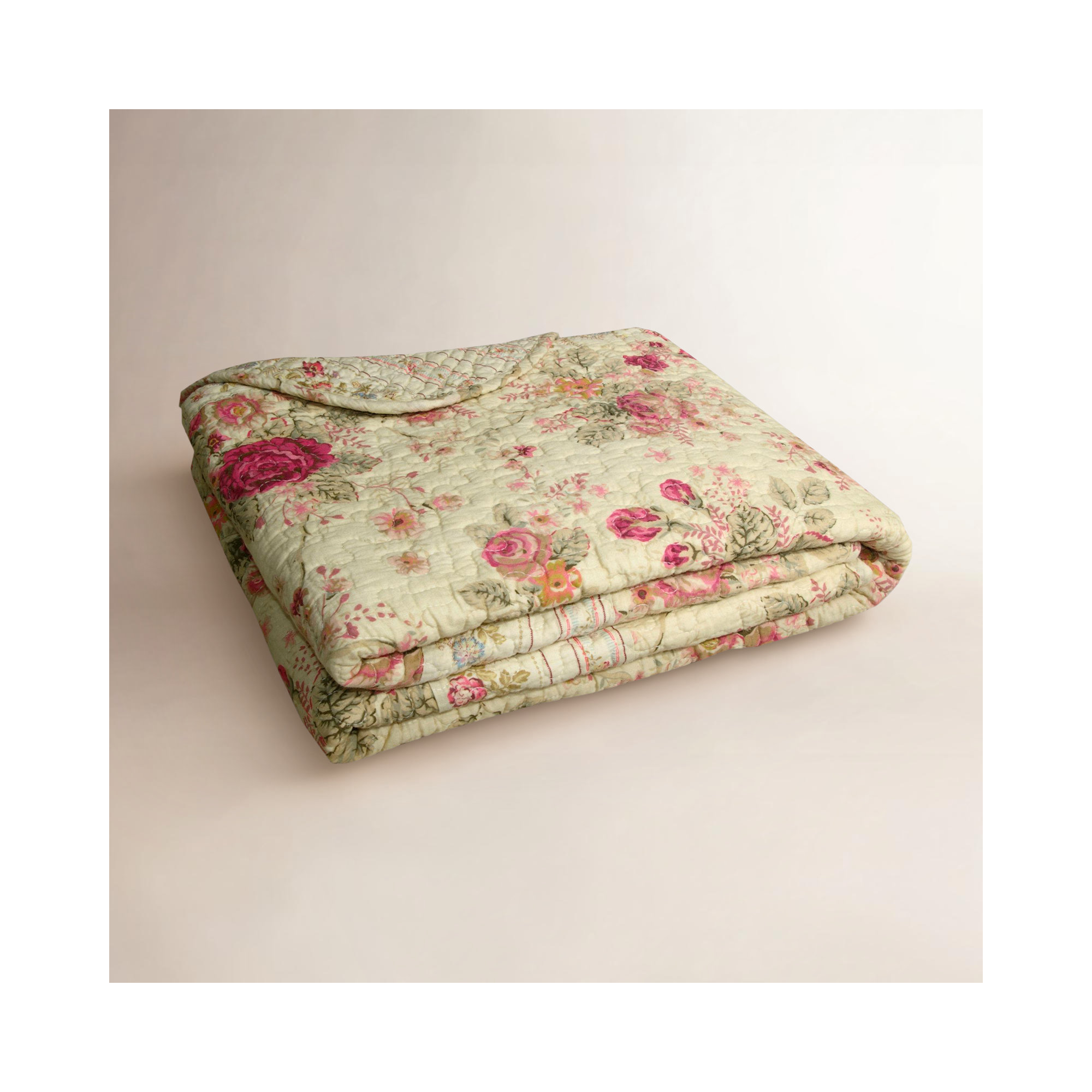 Antique Cotton Throw, Ecru