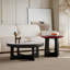 Ensemble de tables basses en bois de style minimaliste
