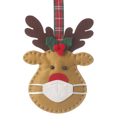15cm Fabric Animals Holiday Shaped Ornament