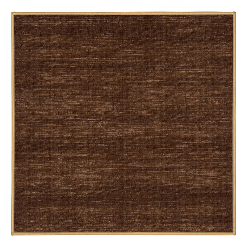 Machine Washable Solid Brown Area Rug
