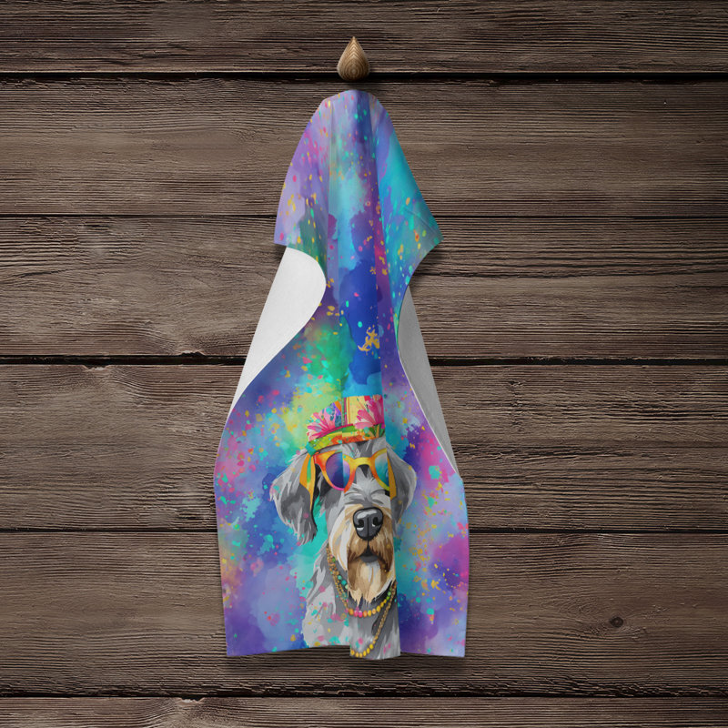 Serviette de cuisine Schnauzer Hippie Dawg