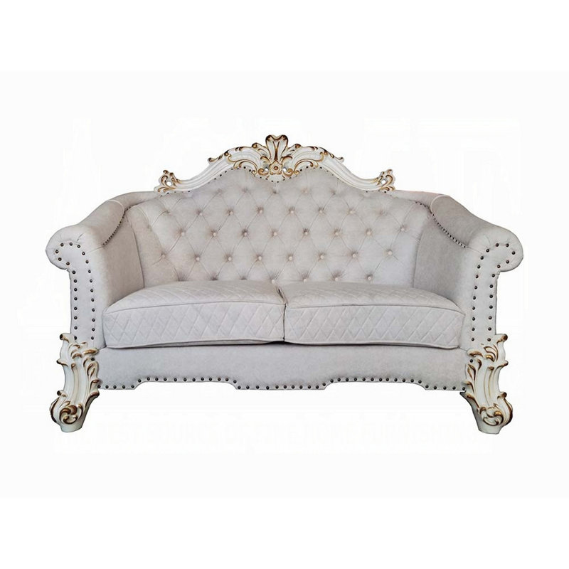 Causeuse Foeller, Tissu blanc