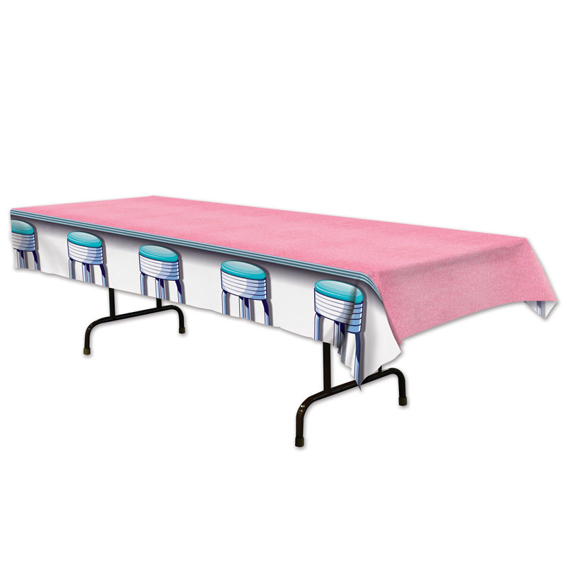 Neill Soda Shop Stools Tablecloth