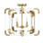 Anrea 4-Light Foyer Chandelier in Warm Brass-105682676