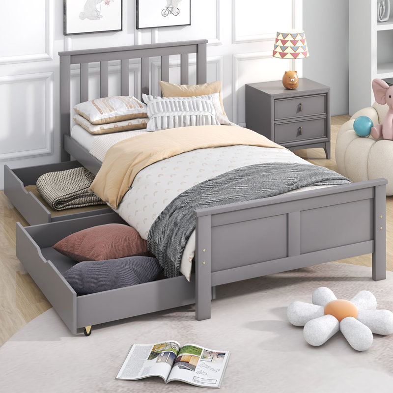 Storage Bed, Single (3'), Grey