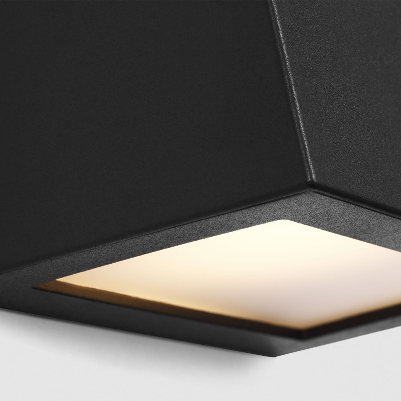Kakudo LED Outdoor Wall Lantern, 10.5" H x 6" W x 3.75" D