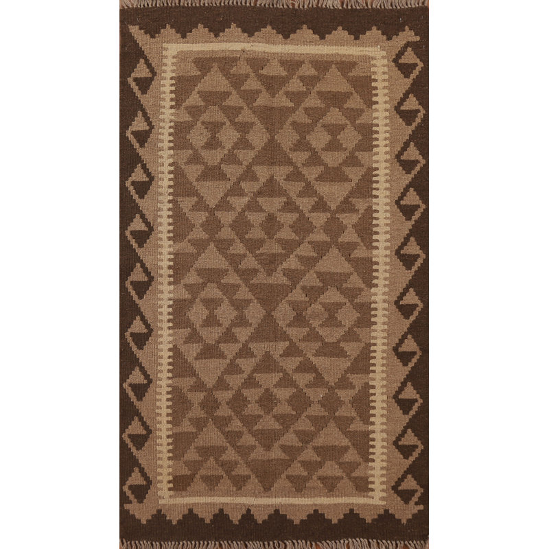 Tapis oriental en laine réversible kilim 3 x 5