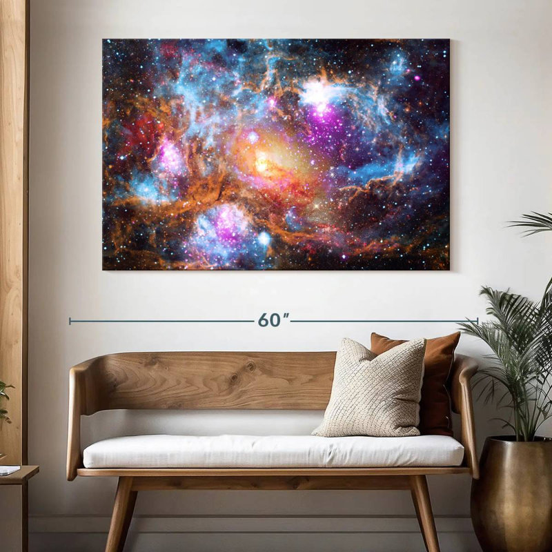 Oberle Cosmic Galaxies, 34" H x 51" W