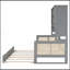 Lit de jour en bois avec lit gigogne simple, armoire et tablette tout-en-un-1242526306-1242526332