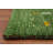Green Gabbeh Style Rug 2x4 Featuring Intricate Embroidered Patterns
