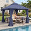 Gazebo d'extérieur 10'x10' avec moustiquaire et rideaux d'intimité-133099133-136229141